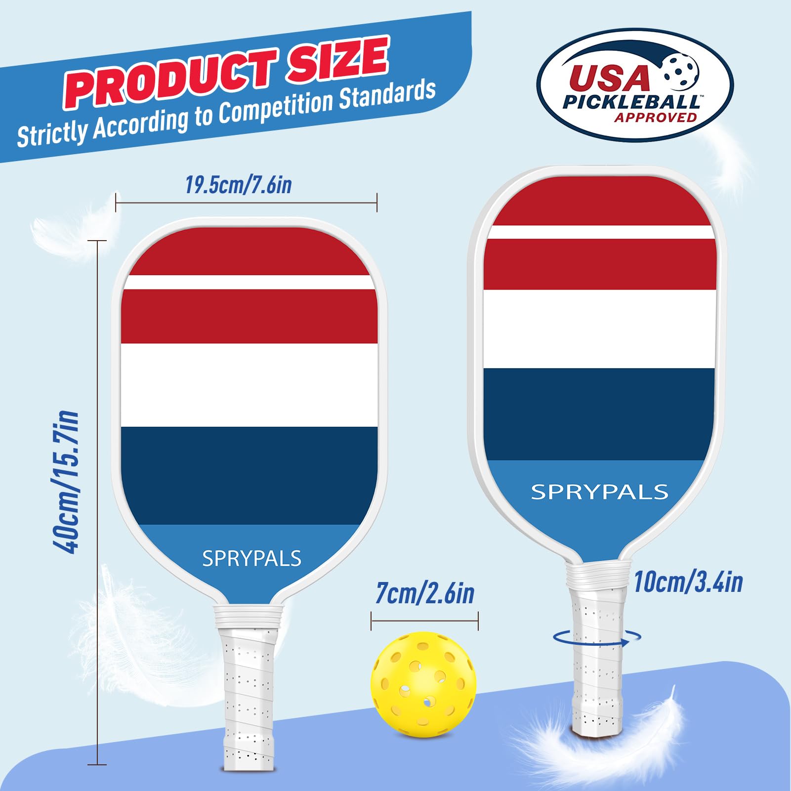 Amazon | ピックルボールパドルセット プレミアム木製ピックルボール